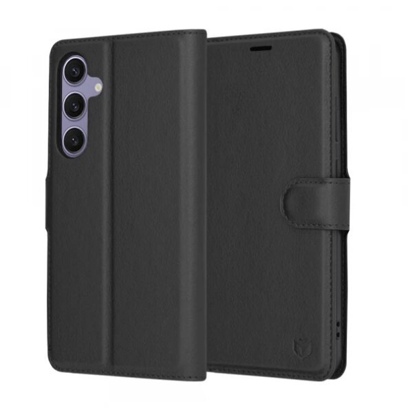 Husa pentru Samsung Galaxy S24+ S926, Techsuit, Leather Folio, Neagra