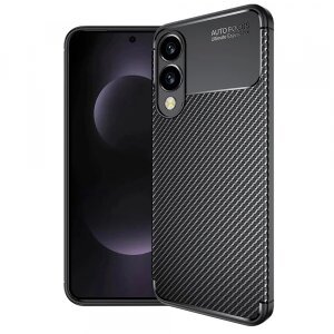 Husa pentru Samsung Galaxy S25 Edge S937, Techsuit, CarbonFiber, Neagra