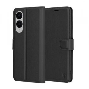 Husa pentru Samsung Galaxy S25 Edge S937, Techsuit, Leather Folio, Neagra