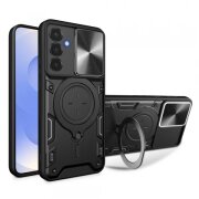 Husa pentru Samsung Galaxy S25 S931, Techsuit, CamGuard Pro, Neagra