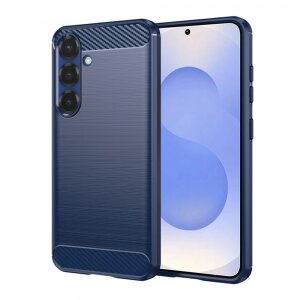 Husa pentru Samsung Galaxy S25 S931, Techsuit, Carbon, Albastra