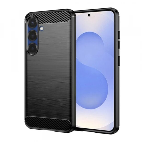 Husa pentru Samsung Galaxy S25 S931, Techsuit, Carbon, Neagra