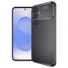 Husa pentru Samsung Galaxy S25 S931, Techsuit, CarbonFiber, Neagra