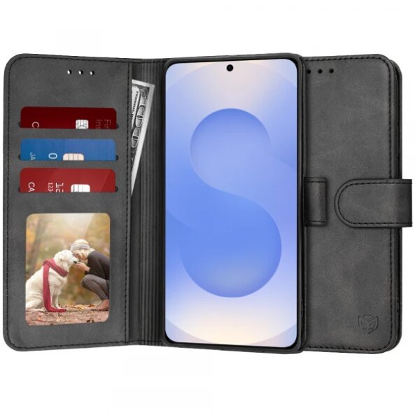 Husa pentru Samsung Galaxy S25 S931, Techsuit, Diary Book, Neagra