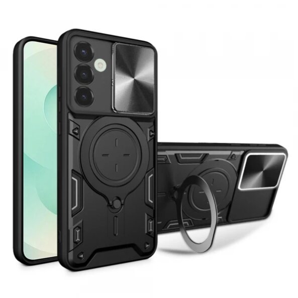 Husa pentru Samsung Galaxy S25+ S936, Techsuit, CamGuard Pro, Neagra