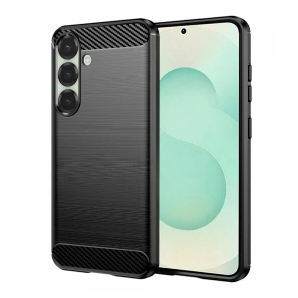 Husa pentru Samsung Galaxy S25+ S936, Techsuit, Carbon, Neagra