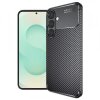 Husa pentru Samsung Galaxy S25+ S936, Techsuit, CarbonFiber, Neagra
