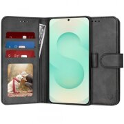 Husa pentru Samsung Galaxy S25+ S936, Techsuit, Diary Book, Neagra