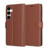 Husa pentru Samsung Galaxy S25+ S936, Techsuit, Leather Folio, Maro
