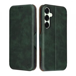 Husa pentru Samsung Galaxy S25+ S936, Techsuit, Safe Wallet Plus, Verde