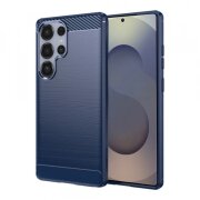 Husa pentru Samsung Galaxy S25 Ultra S938, Techsuit, Carbon, Albastra
