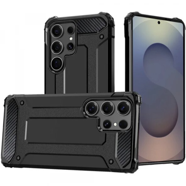 Husa pentru Samsung Galaxy S25 Ultra S938, Techsuit, Hybrid Armor, Neagra