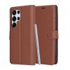 Husa pentru Samsung Galaxy S25 Ultra S938, Techsuit, Leather Folio, Maro