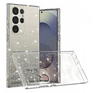 Husa pentru Samsung Galaxy S25 Ultra S938, Techsuit, SparkleSkin, Transparenta