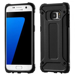 Husa pentru Samsung Galaxy S7 edge G935, Techsuit, Hybrid Armor, Neagra