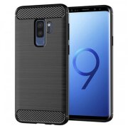 Husa pentru Samsung Galaxy S9+ G965, Techsuit, Carbon, Neagra