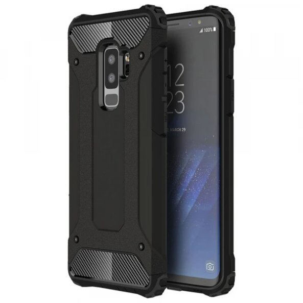 Husa pentru Samsung Galaxy S9+ G965, Techsuit, Hybrid Armor, Neagra