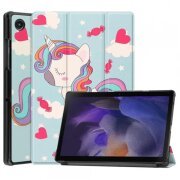 Husa pentru Samsung Galaxy Tab A8 10.5 (2021), Techsuit, FoldPro Unicorn, Multicolor