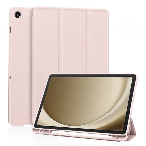 Husa pentru Samsung Galaxy Tab A9+, Techsuit, Flex Trifold, Roz