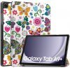 Husa pentru Samsung Galaxy Tab A9+, Techsuit, FoldPro Butterfly, Multicolor
