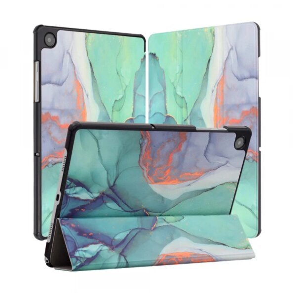 Husa pentru Samsung Galaxy Tab A9+, Techsuit, FoldPro Green Time, Multicolor