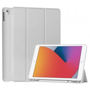 Husa pentru Samsung Galaxy Tab S10 FE+, Techsuit, Flex Trifold, Gri
