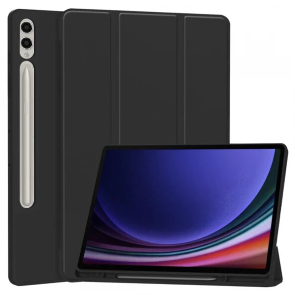 Husa pentru Samsung Galaxy Tab S10+ / Tab S9 FE+ / Tab S9+, Techsuit, Flex Trifold, Neagra