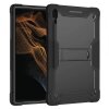 Husa pentru Samsung Galaxy Tab S10 Ultra / Tab S9 Ultra / Tab S8 Ultra, Techsuit, Rugged TabShell, Neagra