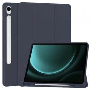 Husa pentru Samsung Galaxy Tab S9 FE / Tab S9 / Tab S10 FE, Techsuit, Flex Trifold, Bleumarin