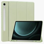 Husa pentru Samsung Galaxy Tab S9 FE / Tab S9 / Tab S10 FE, Techsuit, Flex Trifold, Verde Deschis