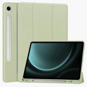 Husa pentru Samsung Galaxy Tab S9 FE / Tab S9 / Tab S10 FE, Techsuit, Flex Trifold, Verde Deschis