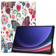 Husa pentru Samsung Galaxy Tab S9 FE / Tab S9 / Tab S10 FE, Techsuit, FoldPro Butterfly, Multicolor