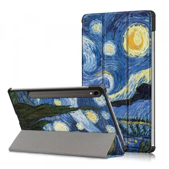 Husa pentru Samsung Galaxy Tab S9 FE / Tab S9 / Tab S10 FE, Techsuit, FoldPro Starry Night, Multicolor