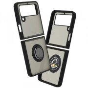 Husa pentru Samsung Galaxy Z Flip3 5G F711, Techsuit, Glinth, Neagra