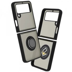 Husa pentru Samsung Galaxy Z Flip3 5G F711, Techsuit, Glinth, Neagra