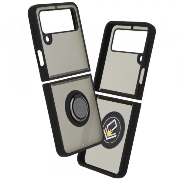 Husa pentru Samsung Galaxy Z Flip3 5G F711, Techsuit, Glinth, Neagra