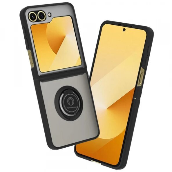 Husa pentru Samsung Galaxy Z Flip6 F741, Techsuit, Glinth, Neagra