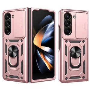 Husa pentru Samsung Galaxy Z Fold5 F946, Techsuit, CamShield, Roz