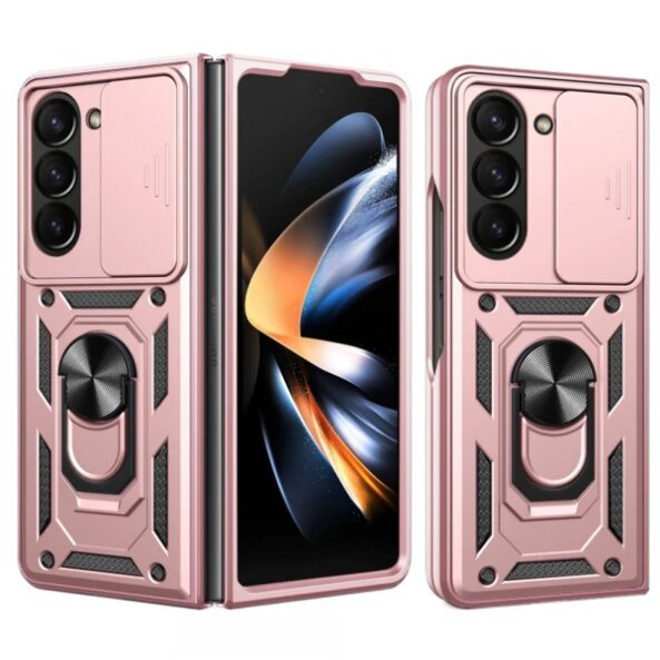 Husa pentru Samsung Galaxy Z Fold5 F946, Techsuit, CamShield, Roz