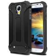 Husa pentru Samsung I9500 Galaxy S4, Techsuit, Hybrid Armor, Neagra