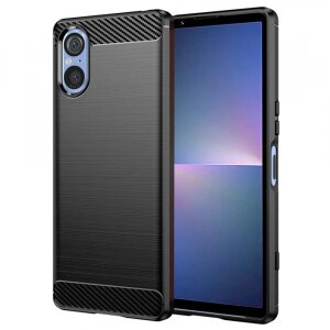 Husa pentru Sony Xperia 5 V, Techsuit, Carbon, Neagra
