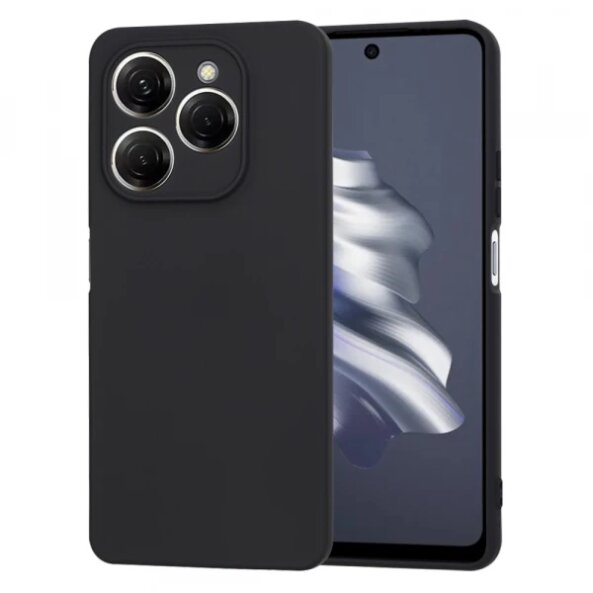 Husa pentru Tecno Spark 20 Pro, Techsuit, SoftFlex, Neagra