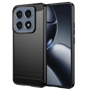 Husa pentru Xiaomi 14T Pro, Techsuit, Carbon, Neagra