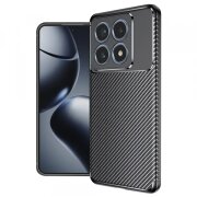 Husa pentru Xiaomi 14T Pro, Techsuit, CarbonFiber, Neagra