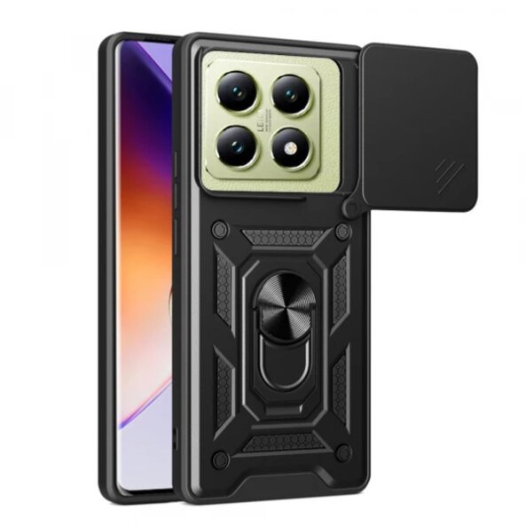 Husa pentru Xiaomi 14T, Techsuit, CamShield, Neagra