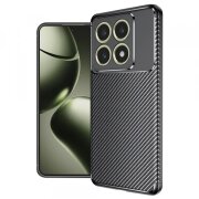 Husa pentru Xiaomi 14T, Techsuit, CarbonFiber, Neagra