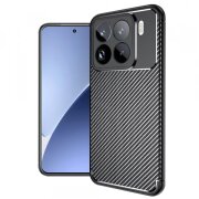 Husa pentru Xiaomi 15 Pro, Techsuit, CarbonFiber, Neagra