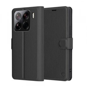 Husa pentru Xiaomi 15 Pro, Techsuit, Leather Folio, Neagra