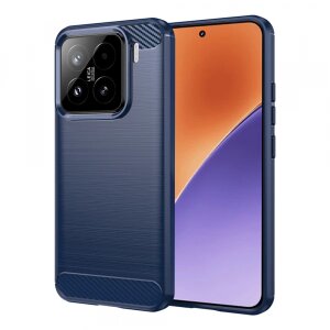 Husa pentru Xiaomi 15, Techsuit, Carbon, Albastra