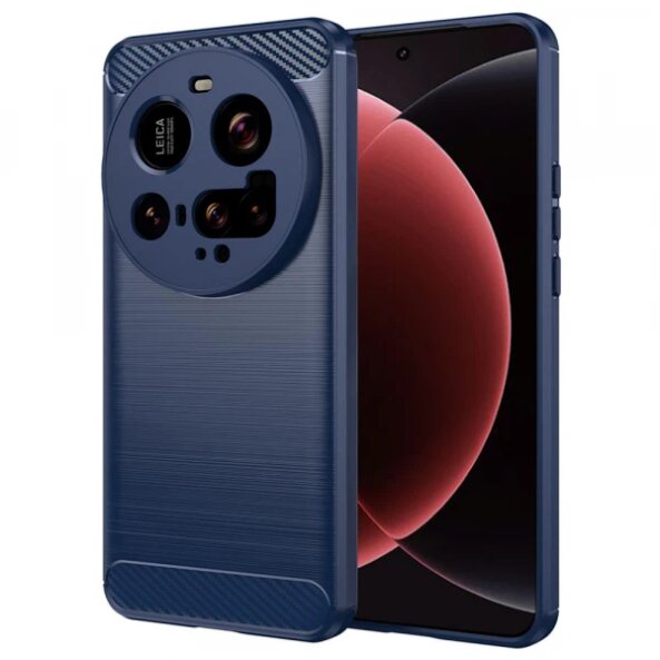 Husa pentru Xiaomi 15 Ultra, Techsuit, Carbon, Albastra
